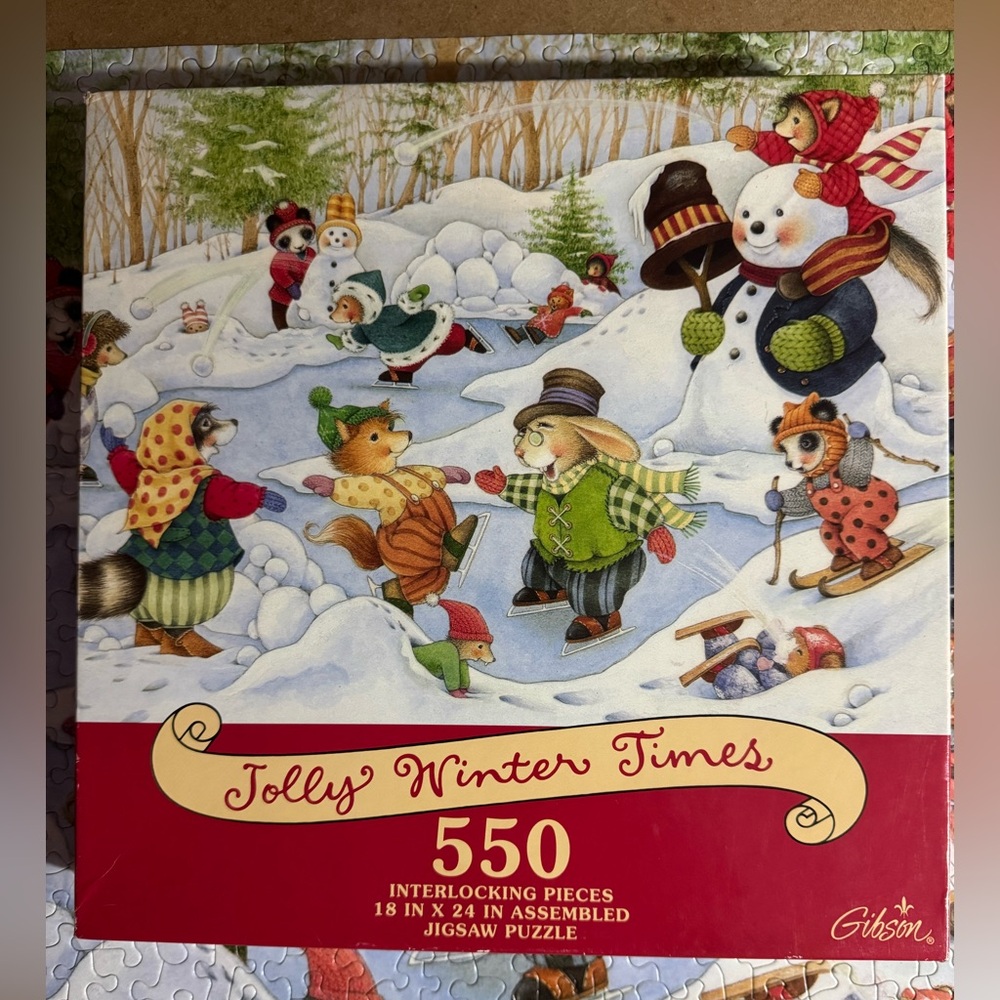 Vintage Gibson Jolly Winter Times           500 pc Puzzle